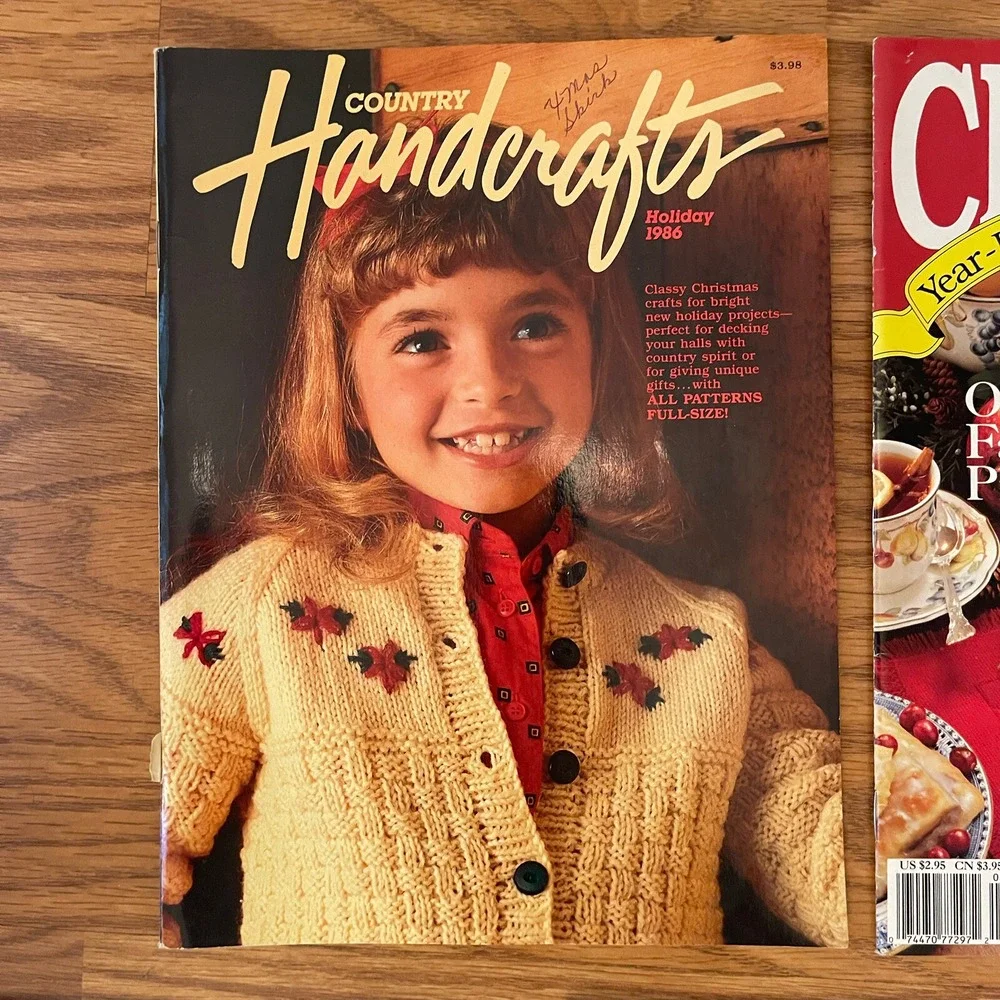 Christmas Cross Stitch Quilt Craft Pattern Books Magazines Vintage Mix Lot‎ of 7